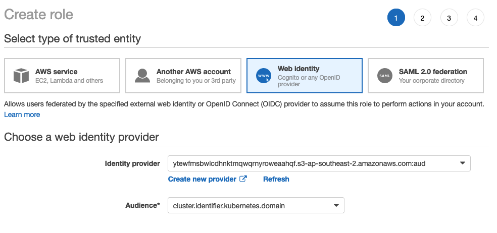 Providing access to AWS resources from Kubernetes using OIDC